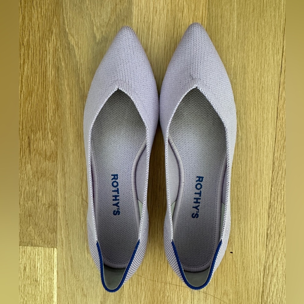 Rothys Soft Orchid Points, Size 8